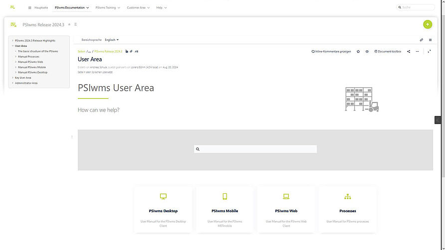 Collaboration Space in the desktop view
